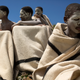 Circumcision initiates on a field in Qunu, in the Eastern Cape, South Africa